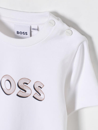 Boss T Shirt Kids Beige