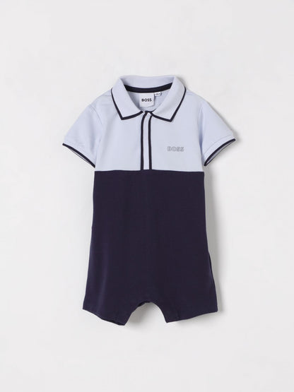 Boss Romper Kids Gnawed Blue