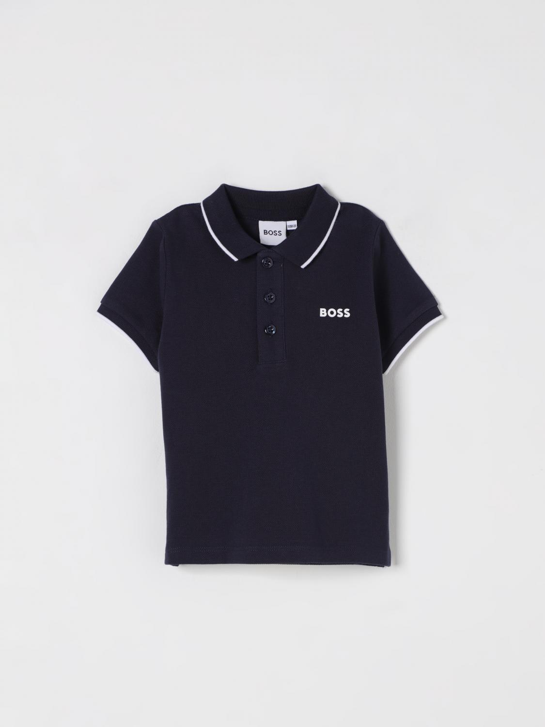 Boss T Shirt Kids Navy
