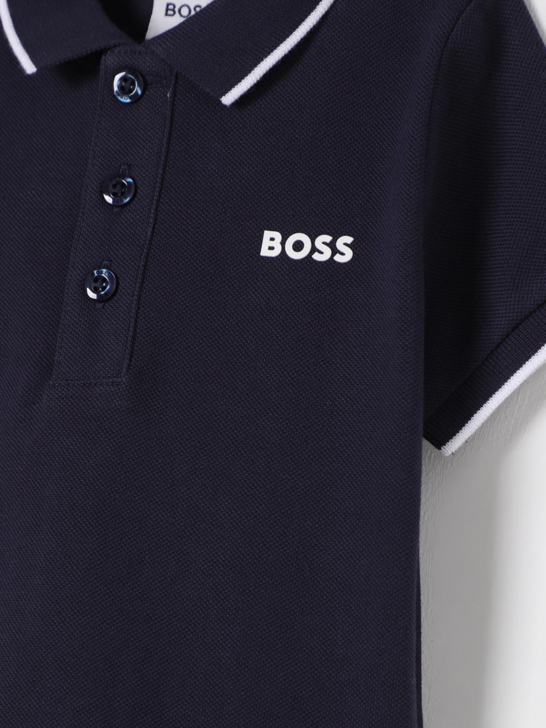 Boss T Shirt Kids Navy