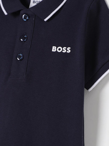 Boss T Shirt Kids Navy