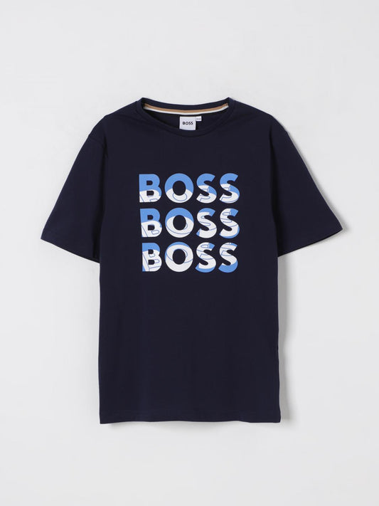 Boss T Shirt Kids Blue