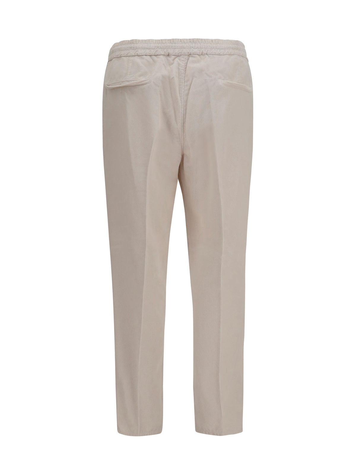 Brunello Cucinelli Corduroy drawstring Pants - Ice