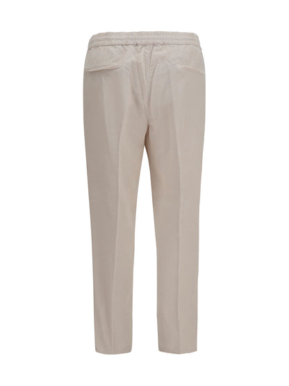 Brunello Cucinelli Corduroy drawstring Pants - Ice