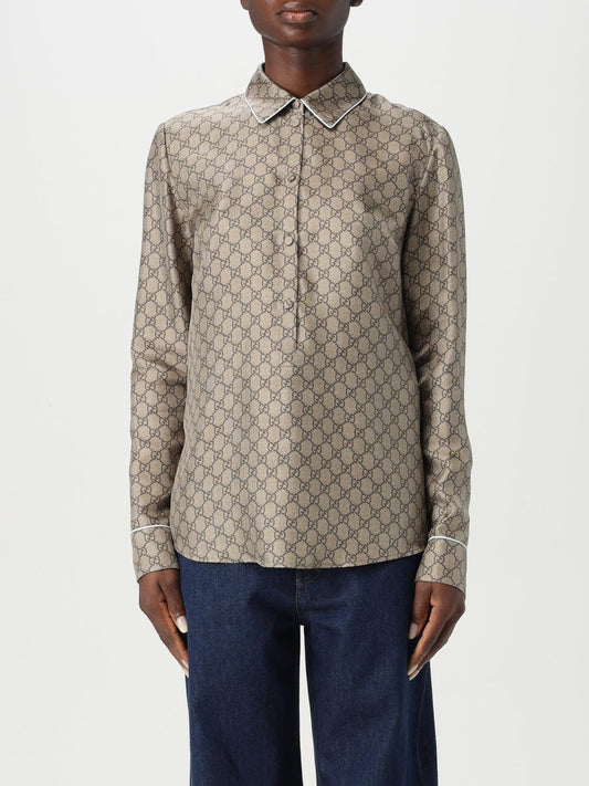 Gucci Shirt Woman Camel