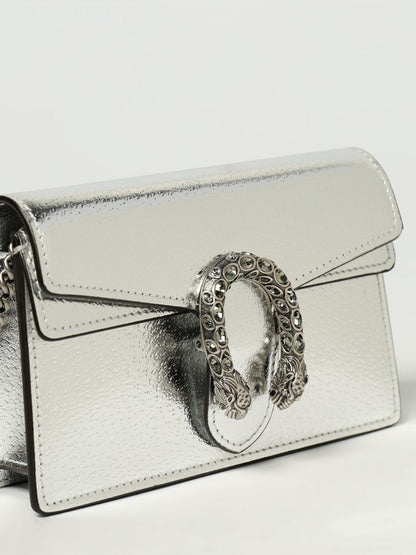 Gucci Shoulder Bag Woman Silver