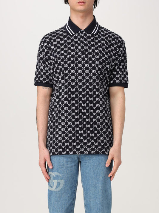 Gucci Polo Shirt Men Navy