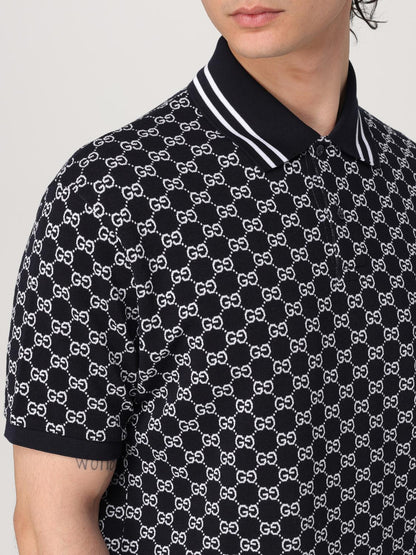 Gucci Polo Shirt Men Navy