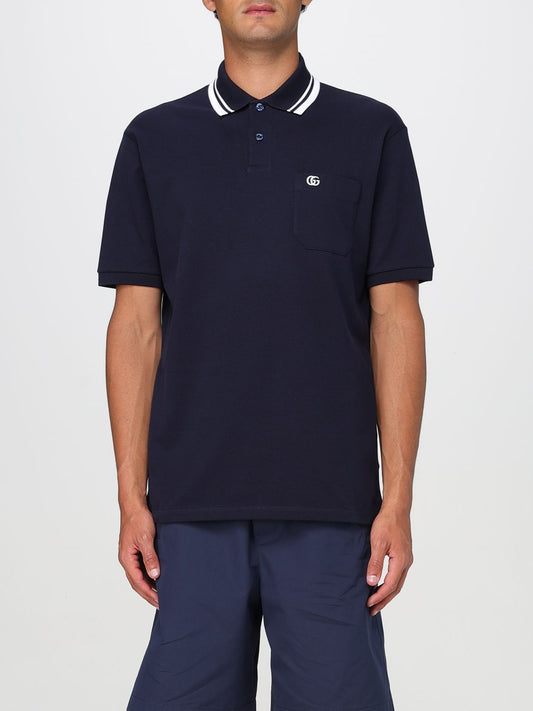 Gucci Polo Shirt Men Navy