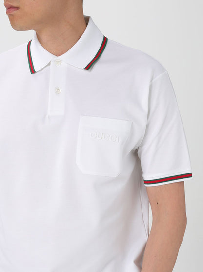 Gucci Polo Shirt Men Yellow Cream