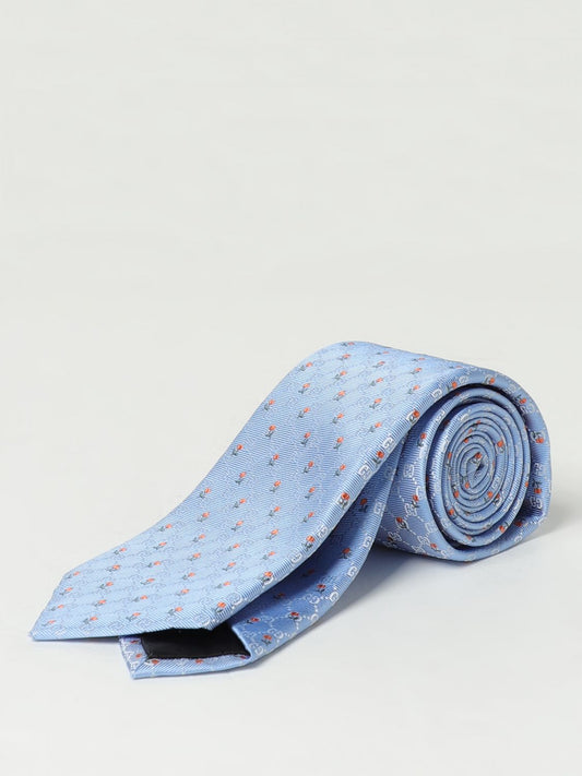 Gucci Tie Men Gnawed Blue