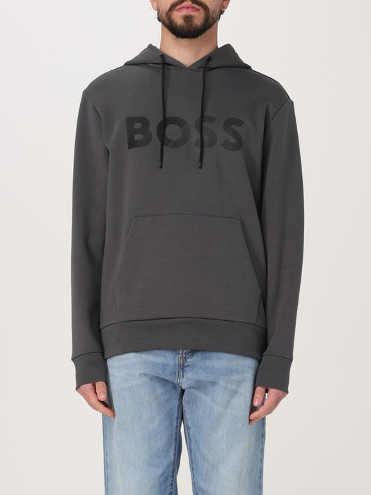 Boss Sweatshirt Men Charcoal