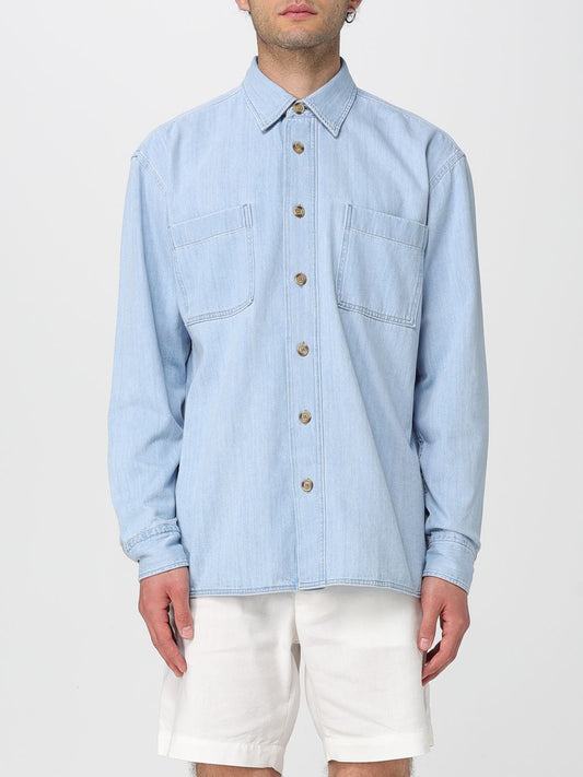 Boss Shirt Men Stone Washed