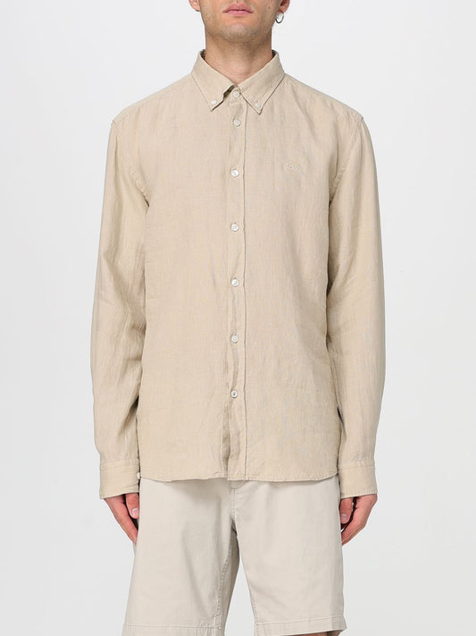 Boss Shirt Men Beige