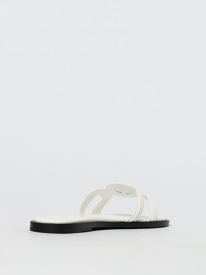 Versace Flat Sandals Woman Leather