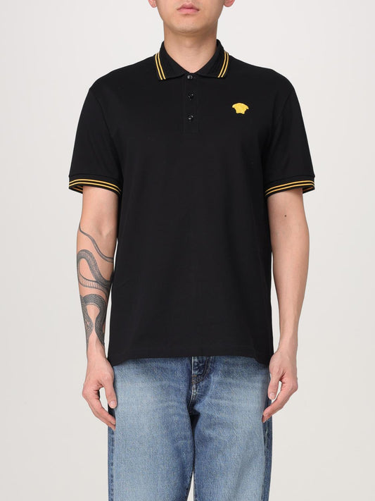Versace Polo Shirt Men Black