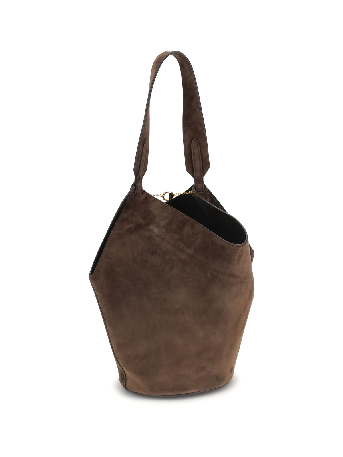 Khaite Lotus small Shulder Bag - Dark Brown