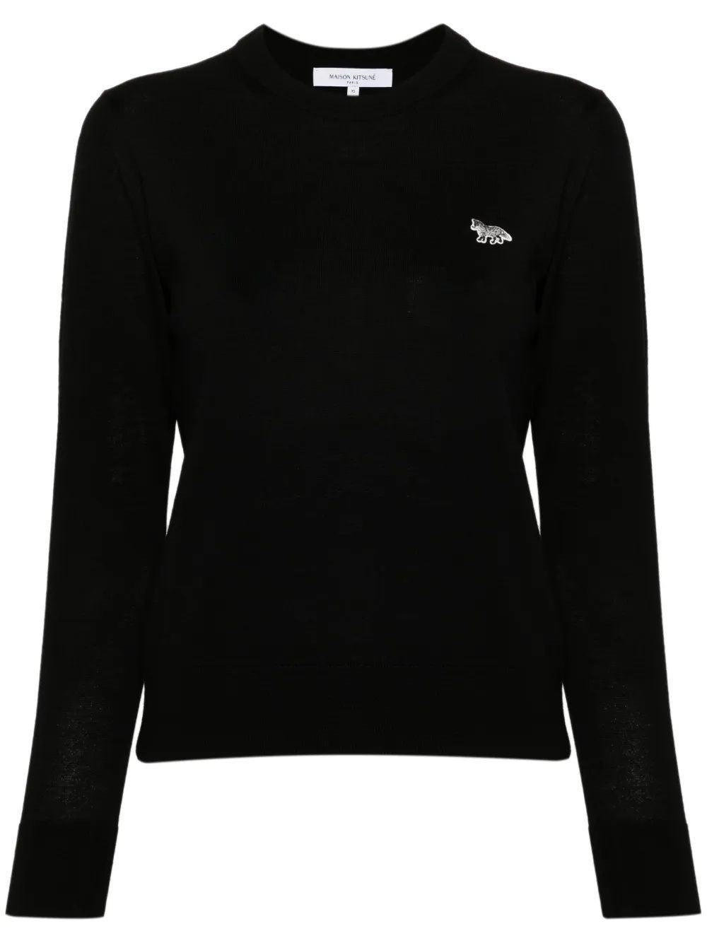 Maison Kitsuné Merino Sweater - Black