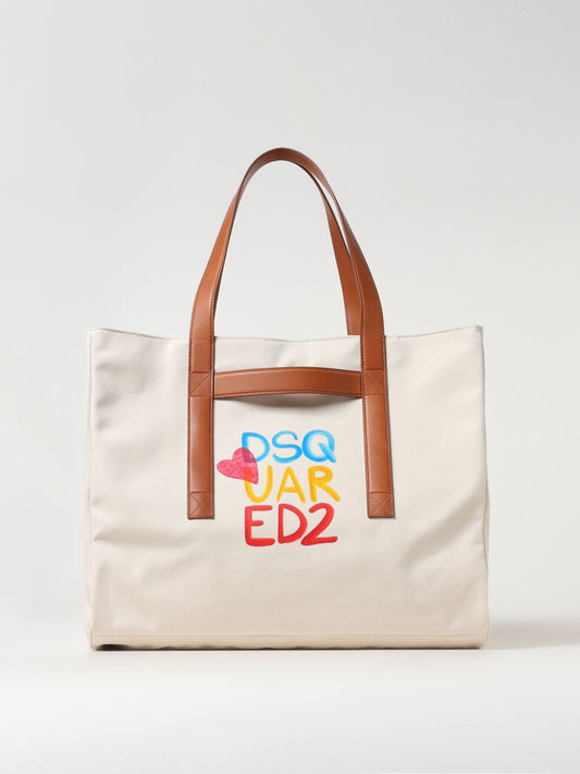 Dsquared2 Tote Bags Woman Beige