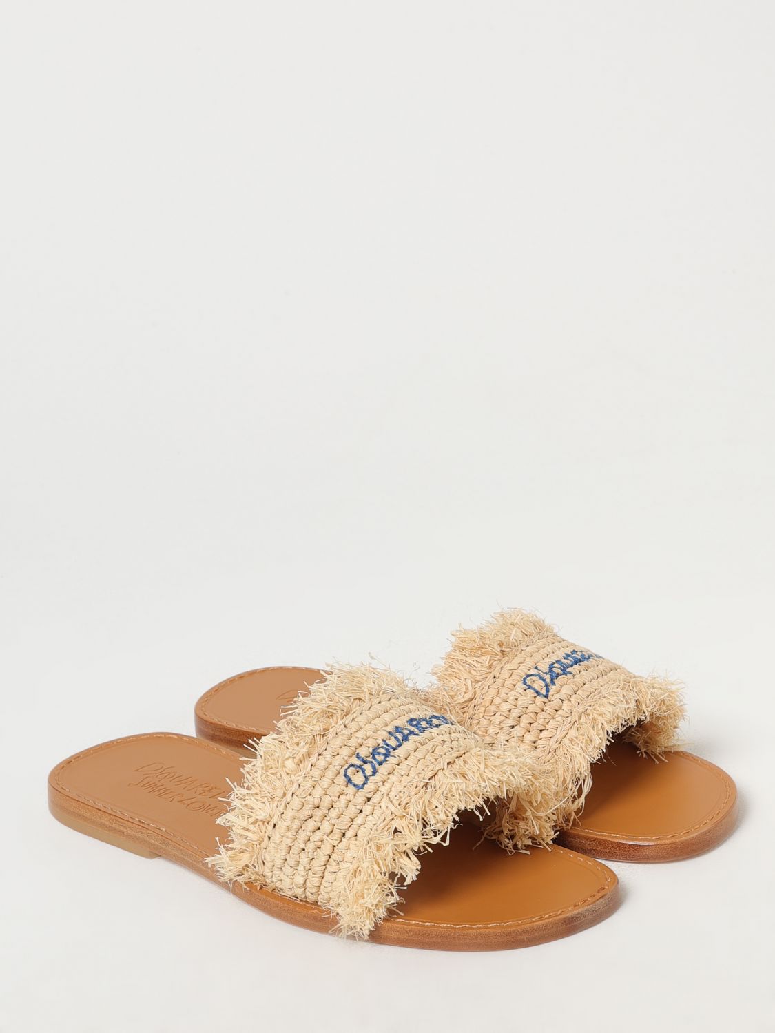 Dsquared2 Flat Sandals Woman Beige