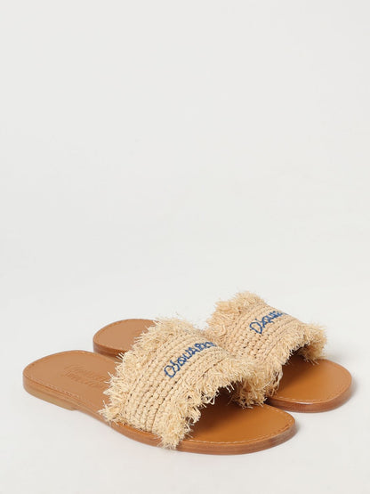 Dsquared2 Flat Sandals Woman Beige