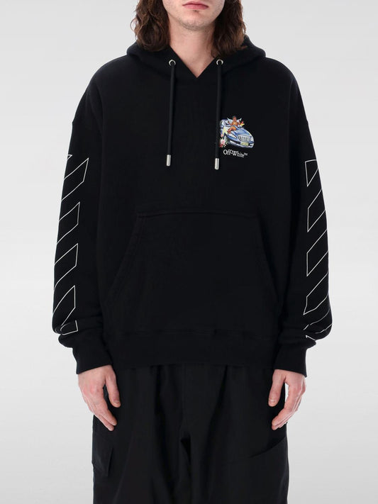Off White Sweatshirt Men Black