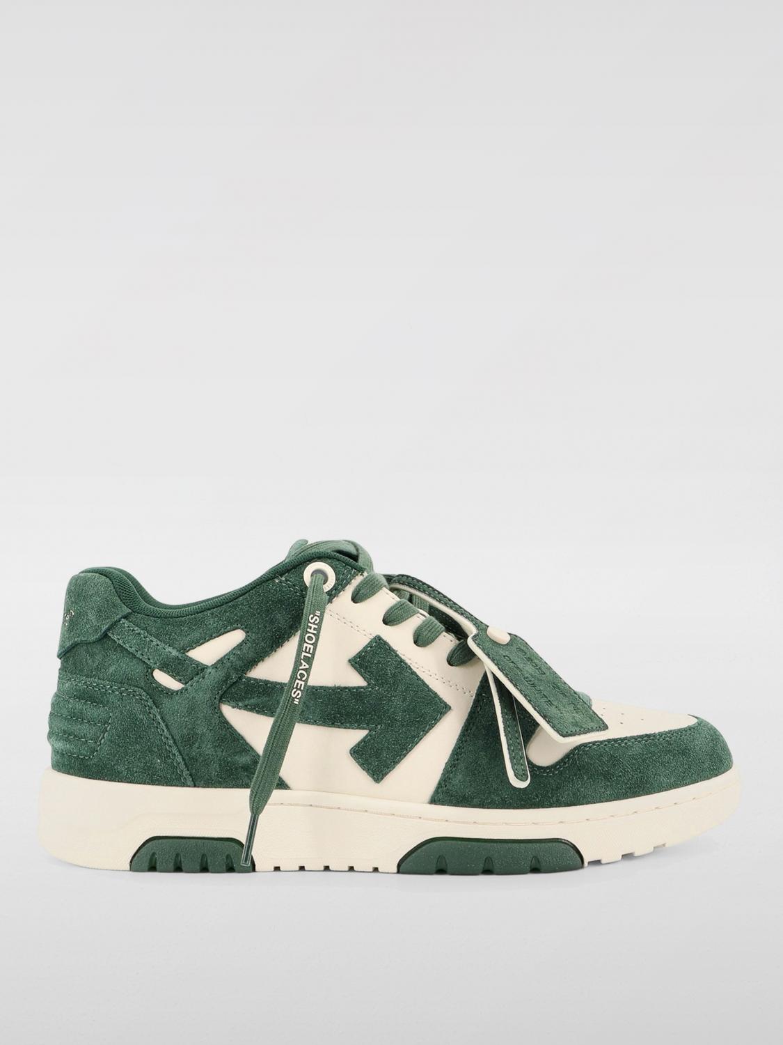 Off White Sneakers Men Green