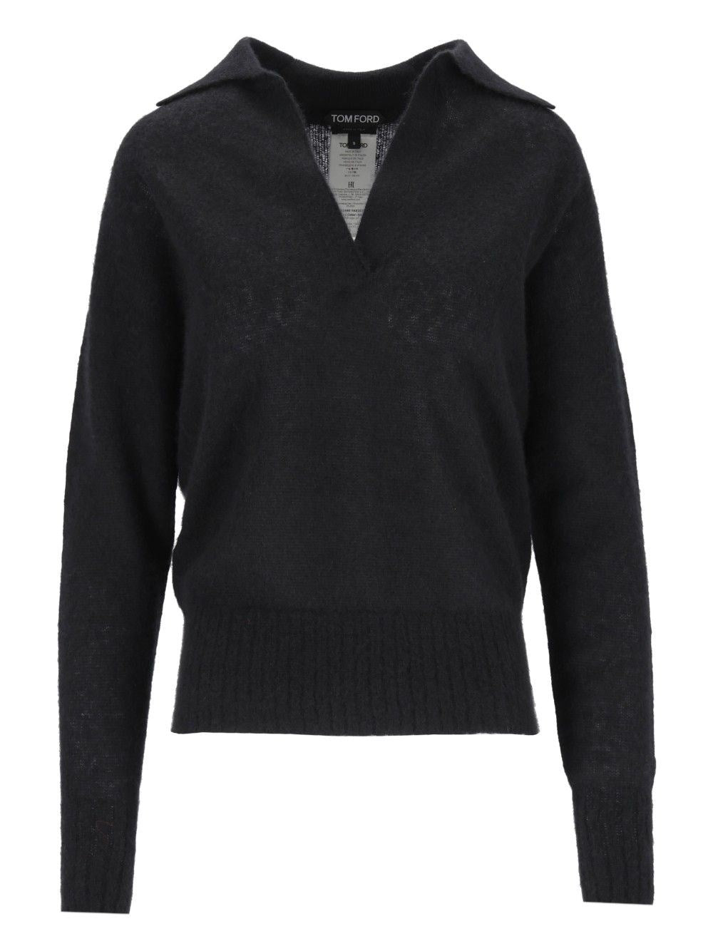 Tom Ford Cashmere And Silk Sweater - Black