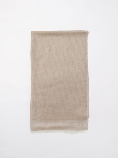 Fendi Shawl Woman Dove Grey