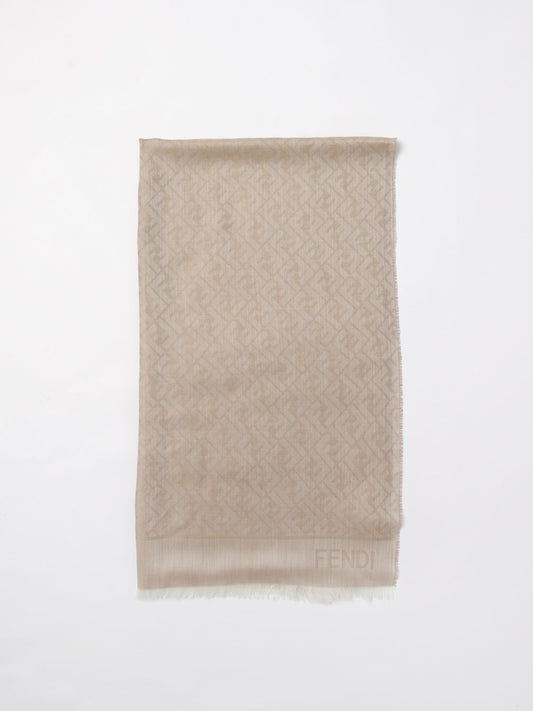 Fendi Shawl Woman Dove Grey