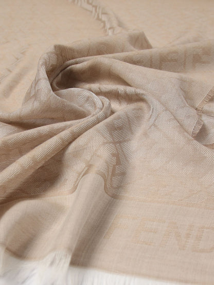 Fendi Shawl Woman Dove Grey