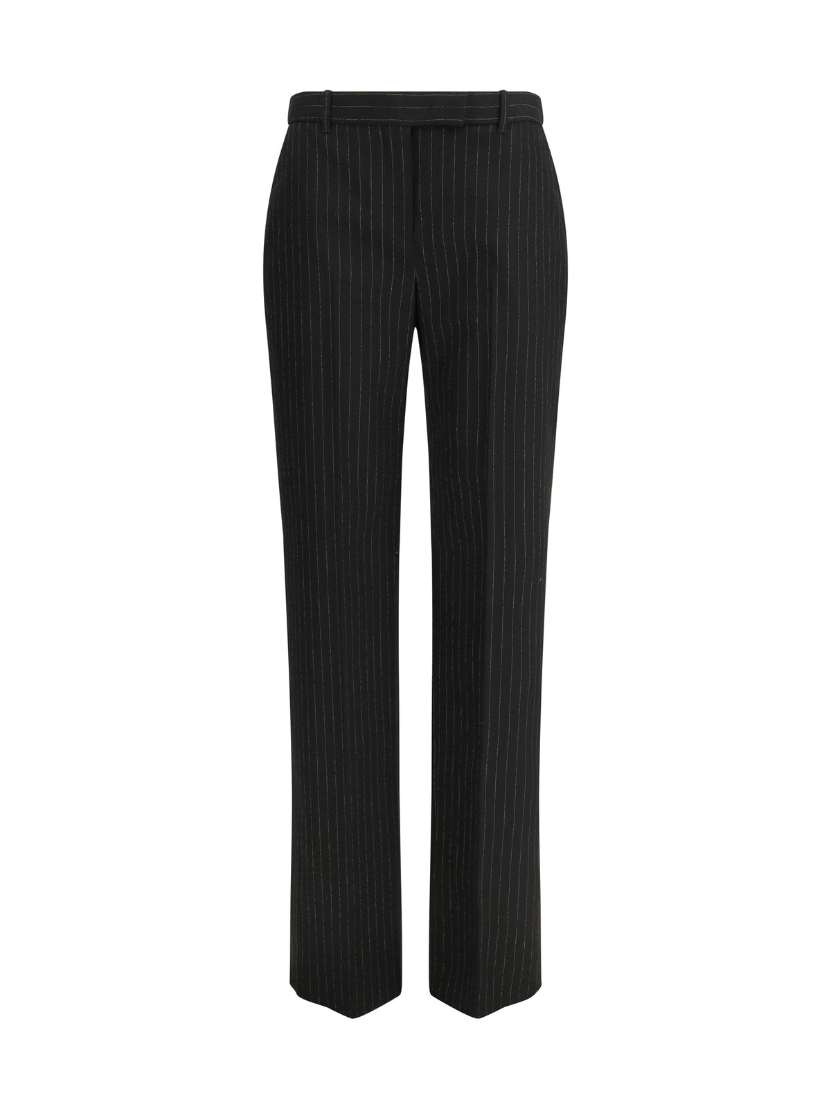 Alexander Mcqueen Pinstriped tailored Pants - Black/Gold