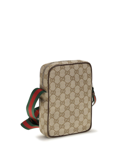 Gucci Small Gucci Tag Pouch - Vint.Sand/Dk.Bro/Vrv