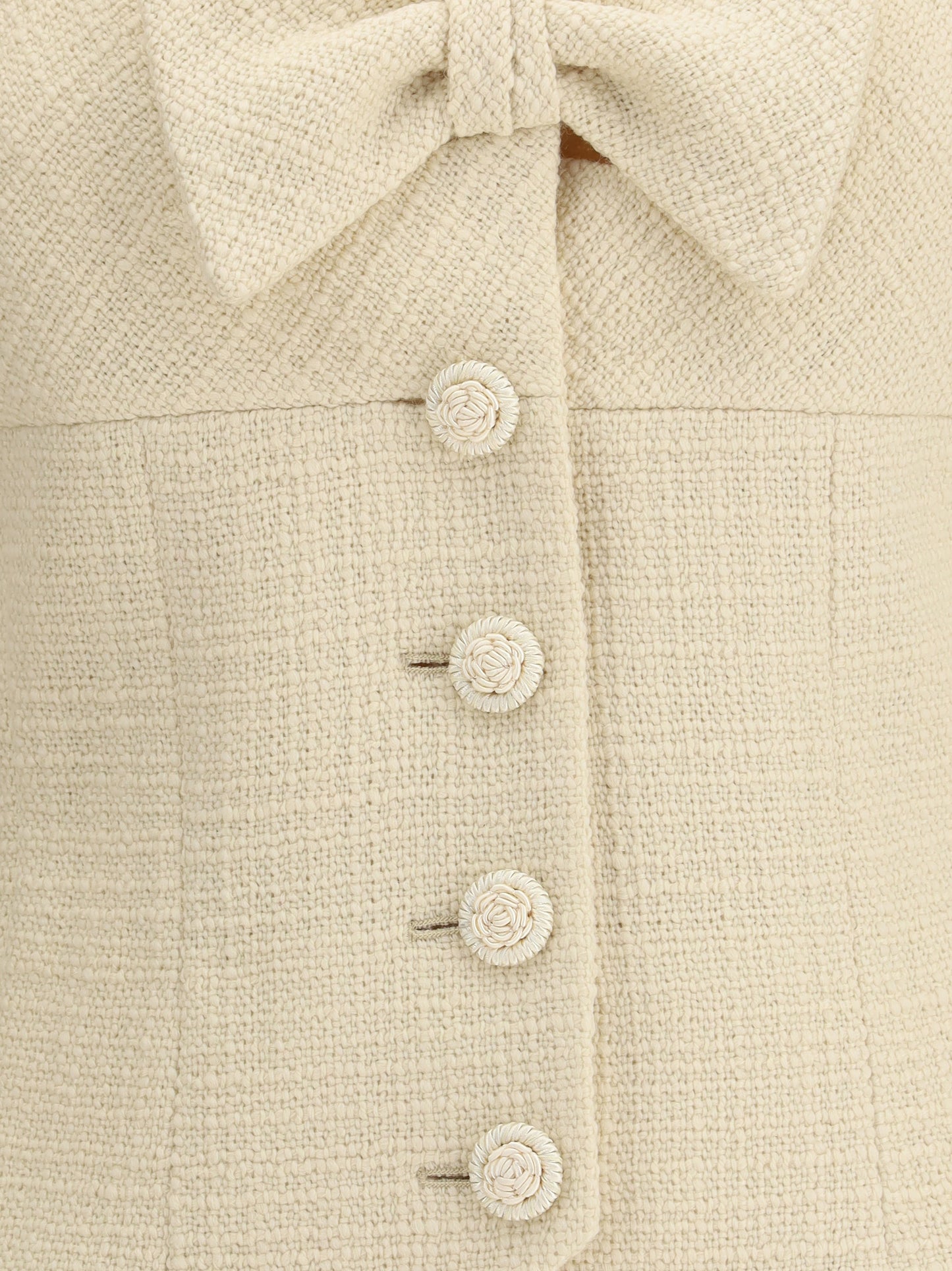 VALENTINO Short Jacket in Plain Wool Tweed