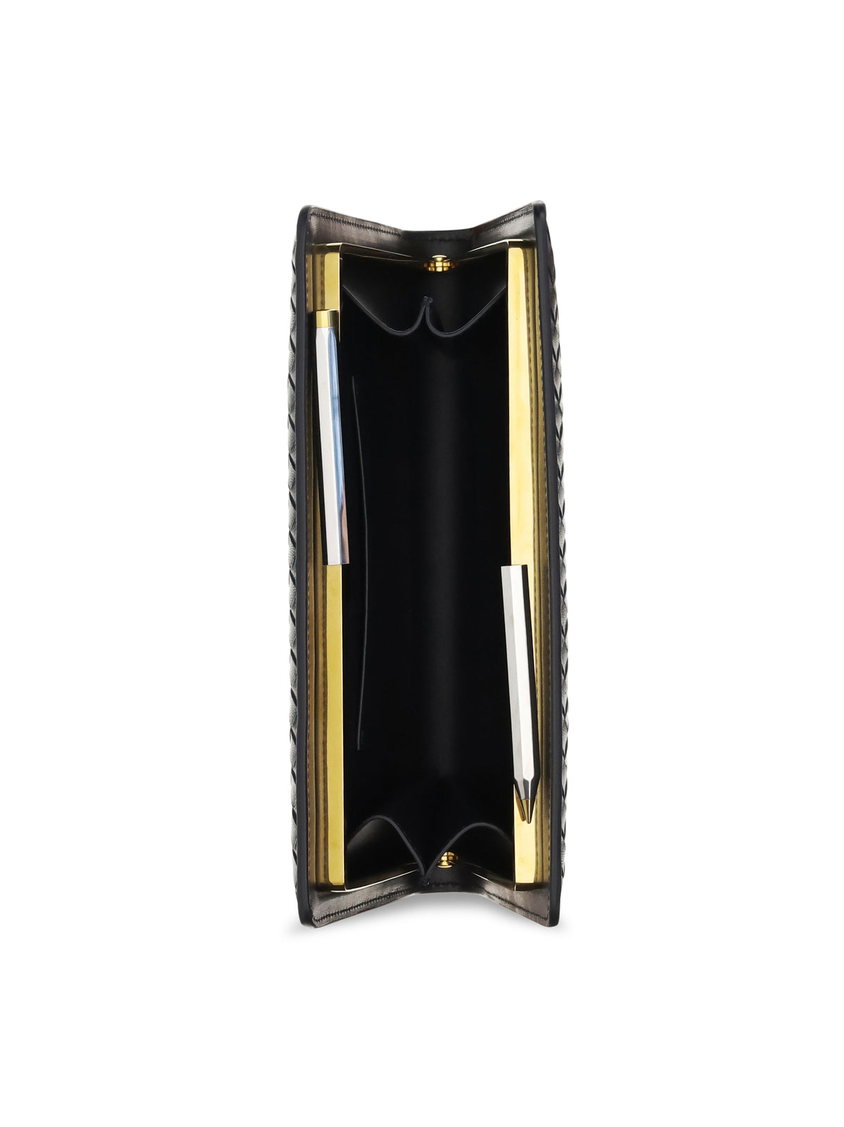 Bottega Veneta Agenda Clutch - Midnight-Brass V-S