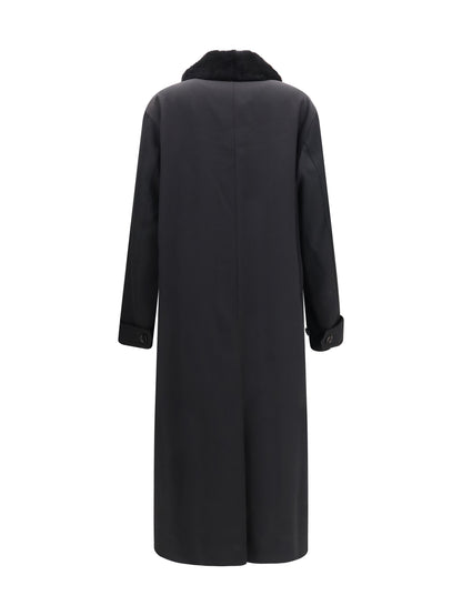Our Legacy Tundra Coat in virgin wool - Coarse Black