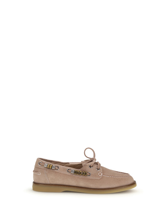 PINKO Suede Grace Loafers