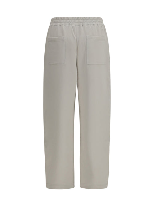 Brunello Cucinelli Cotton Track Pants - Warm White