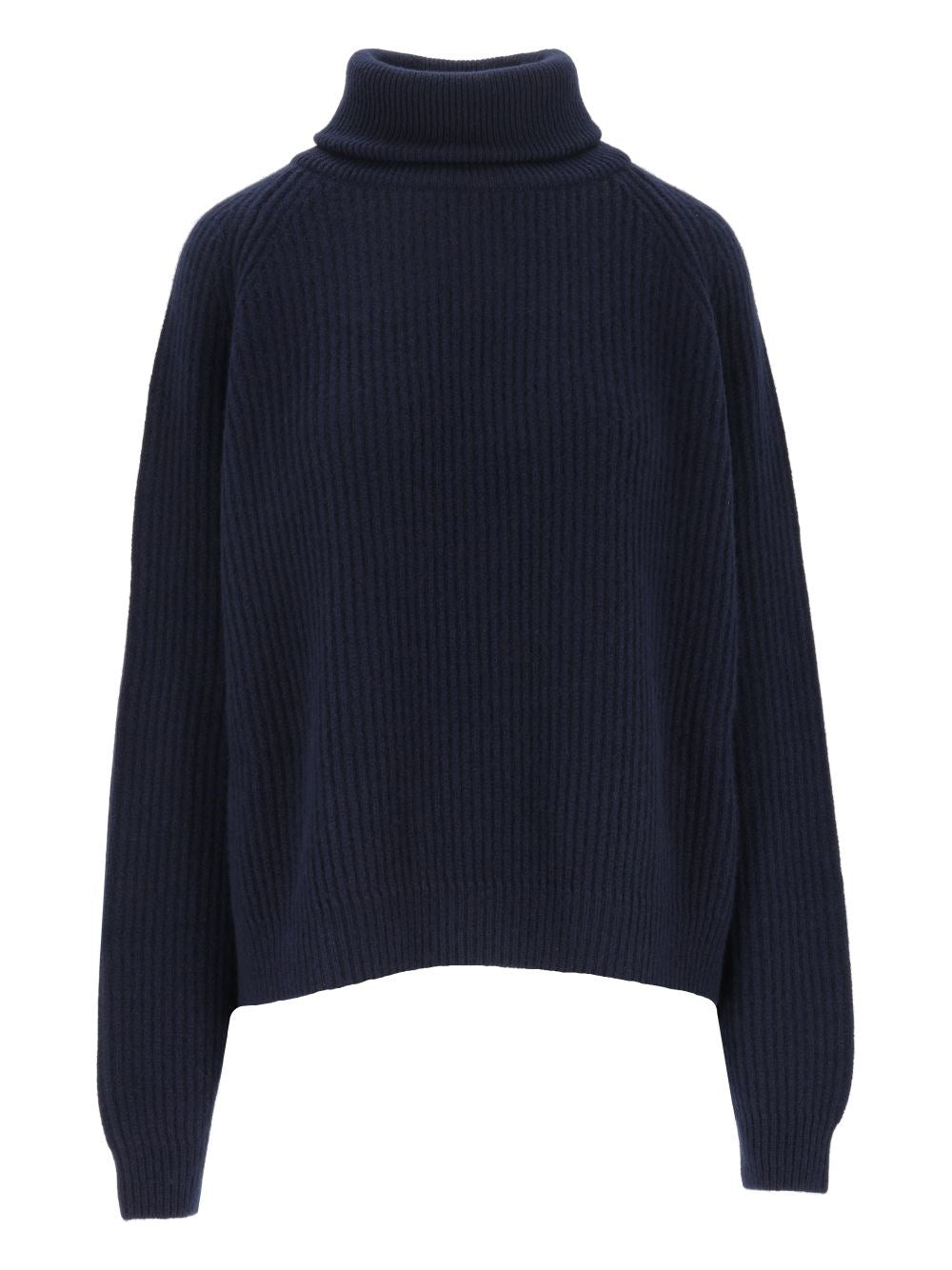 Dusan Ribbed Crew Neck Sweater - Blue