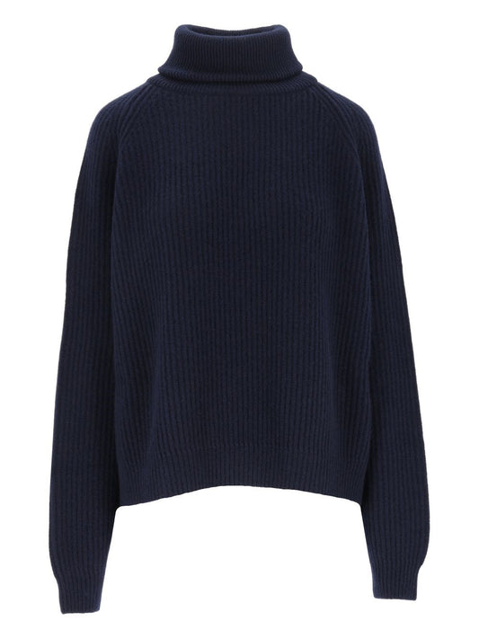 Dusan Ribbed Crew Neck Sweater - Blue