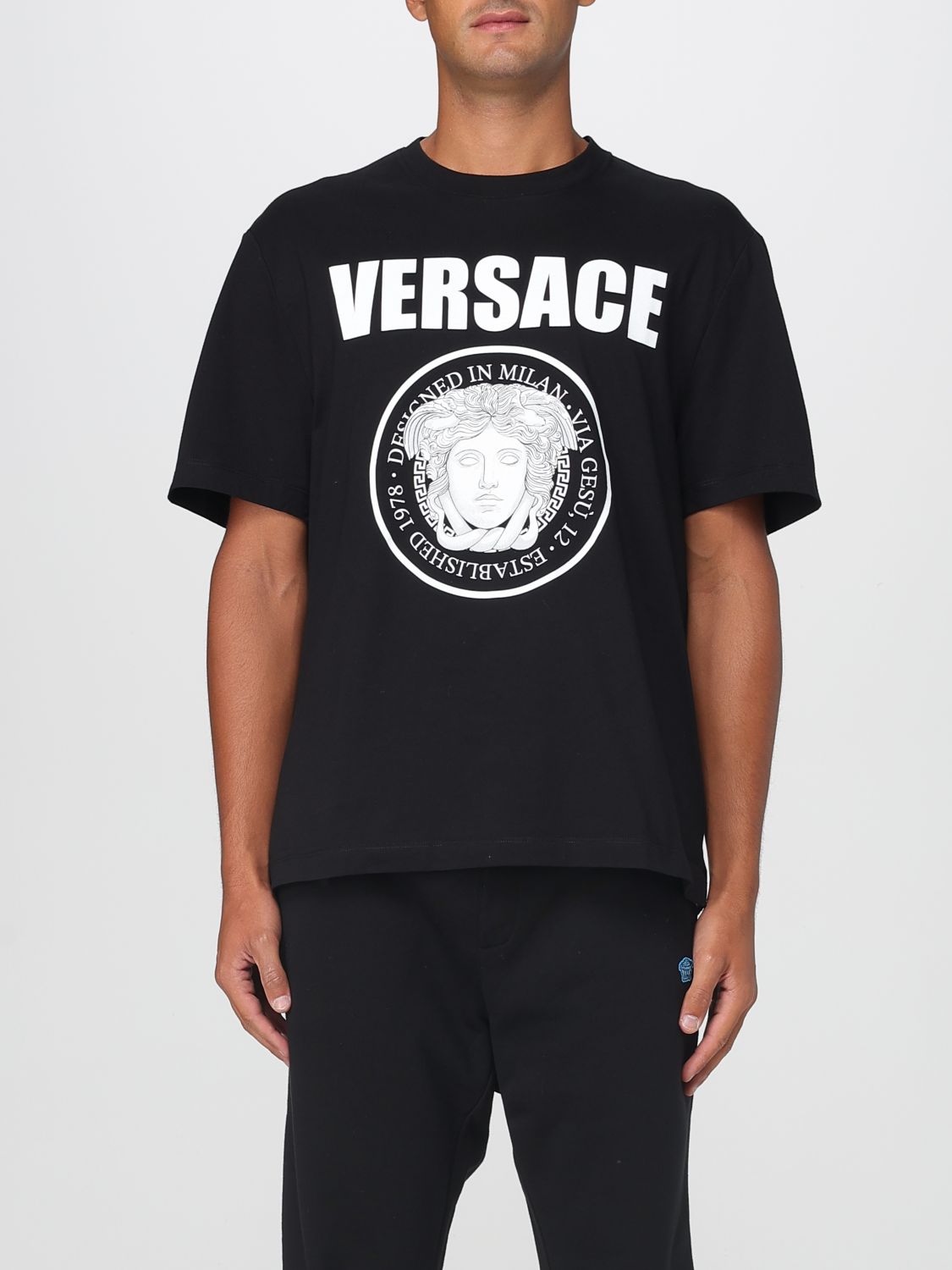 Versace T Shirt Men Black