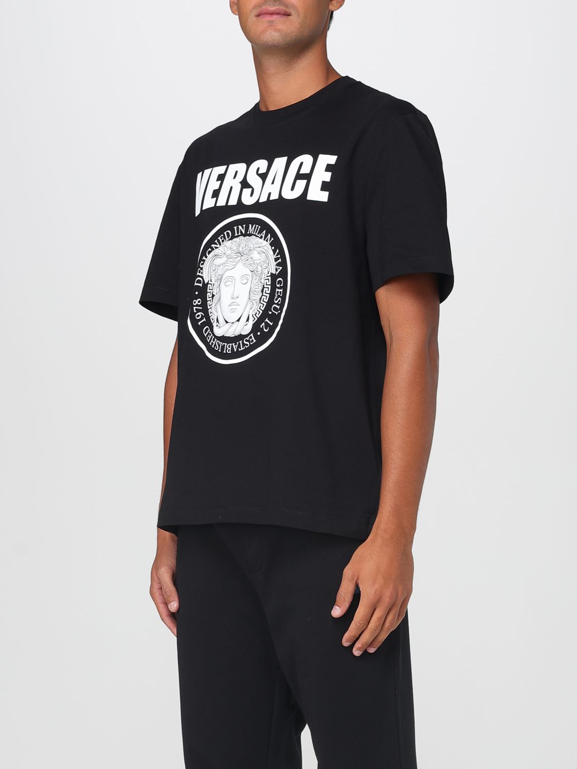 Versace T Shirt Men Black
