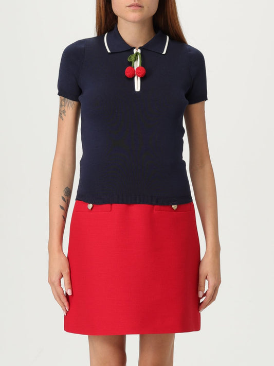 Valentino Polo Shirt Woman Navy
