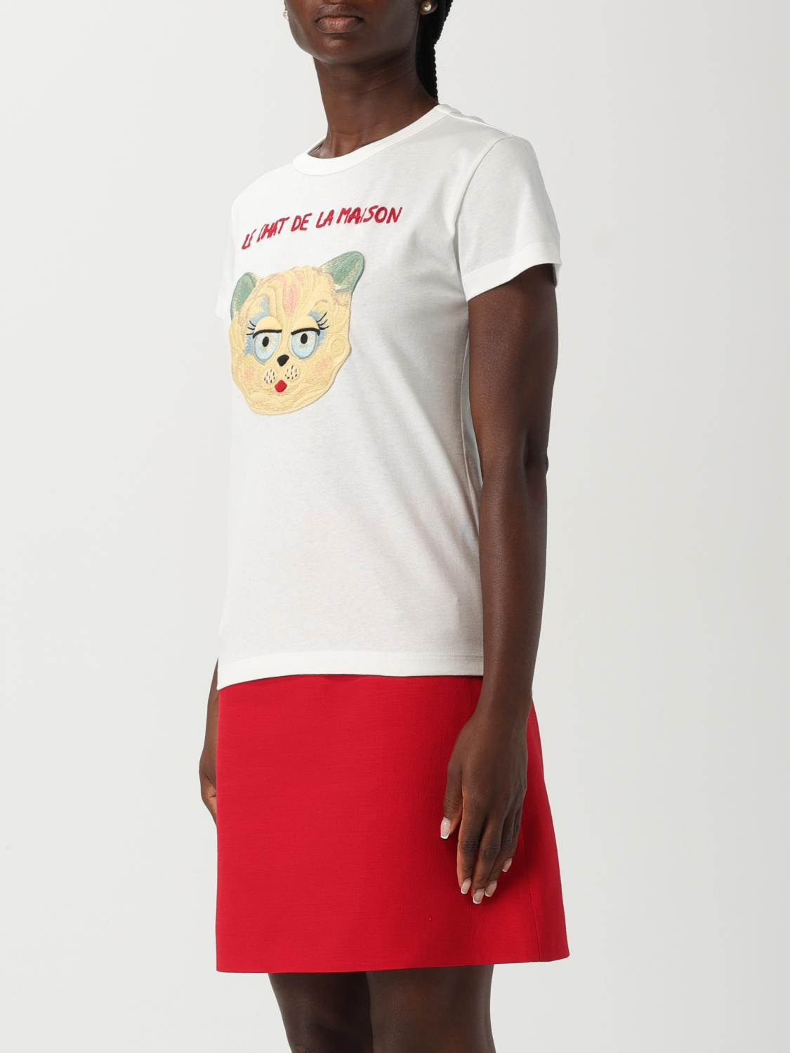Valentino T Shirt Woman Yellow Cream