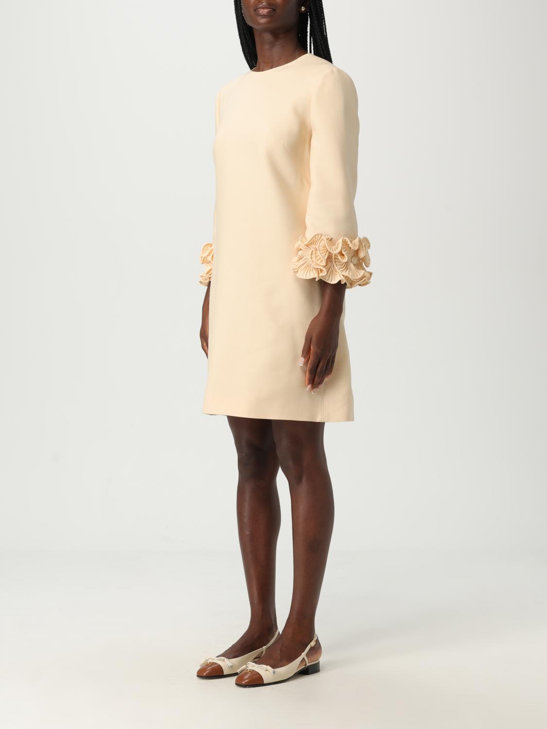 Valentino Dress Woman Yellow Cream