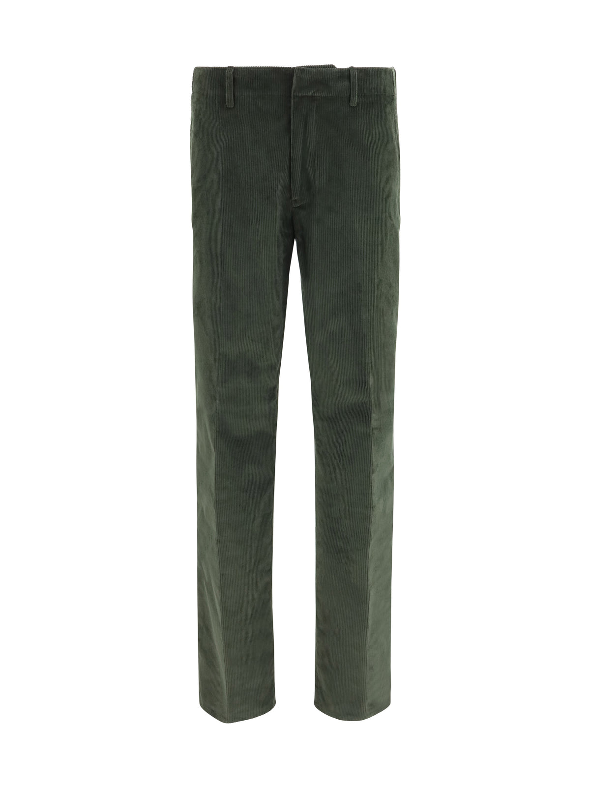 Etro Roma stretch cotton corduroy Pants - Green Muschio