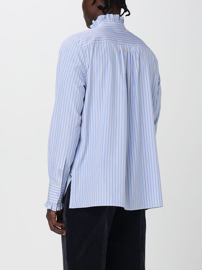 Valentino Shirt Men Gnawed Blue