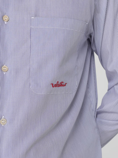 Valentino Shirt Men Gnawed Blue
