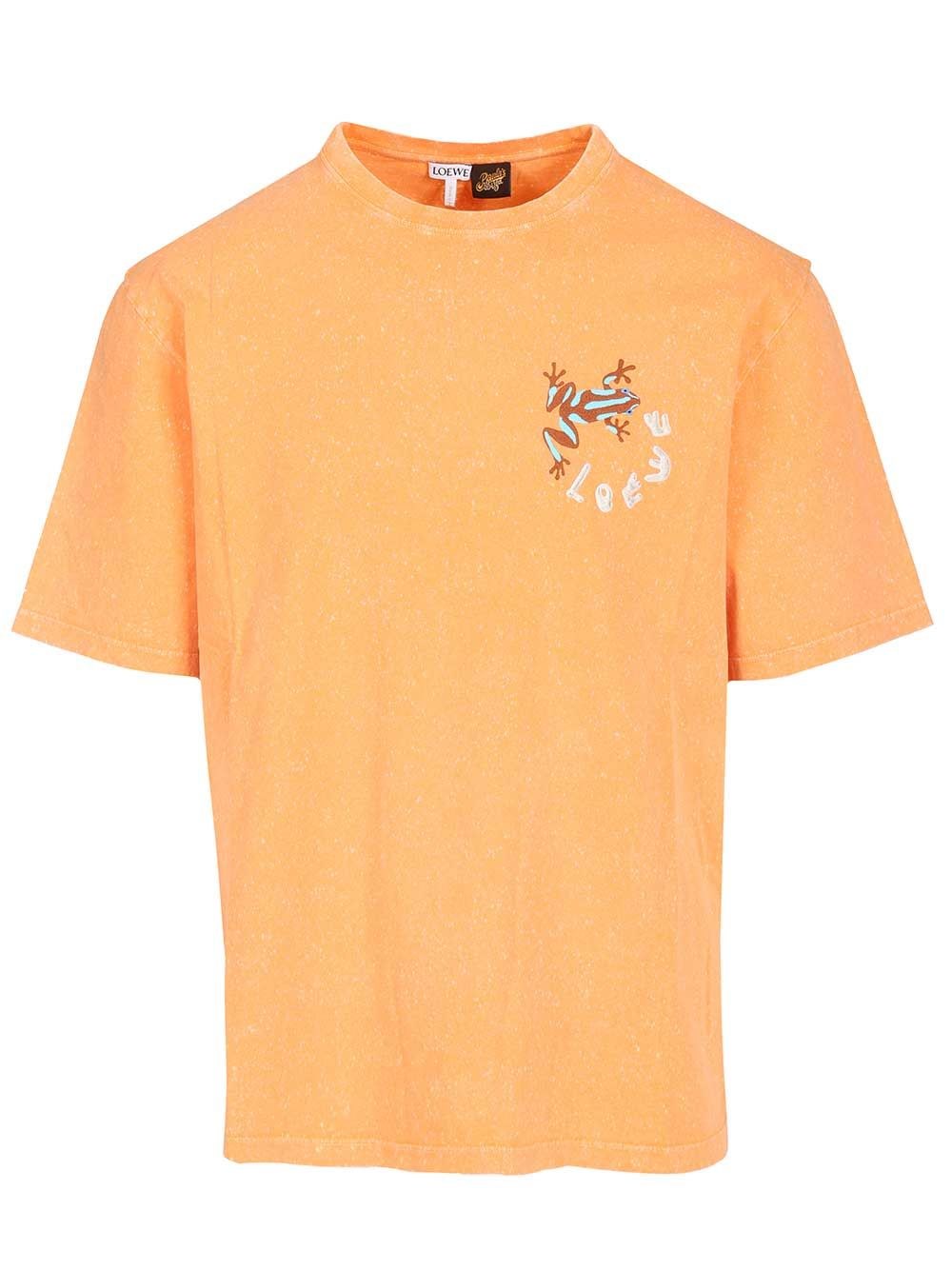 Loewe Paula'S Ibiza Loose Fit Cotton T-Shirt - Orange