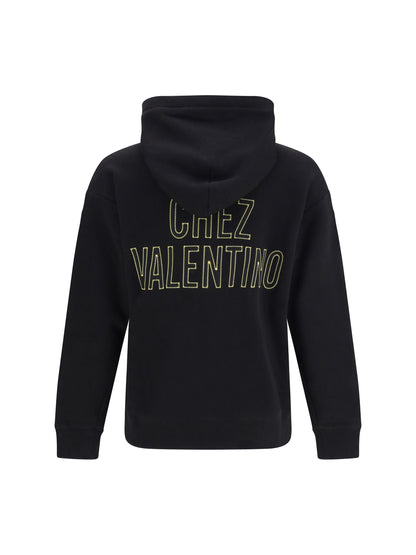 VALENTINO Cotton Hoodie Panther 60